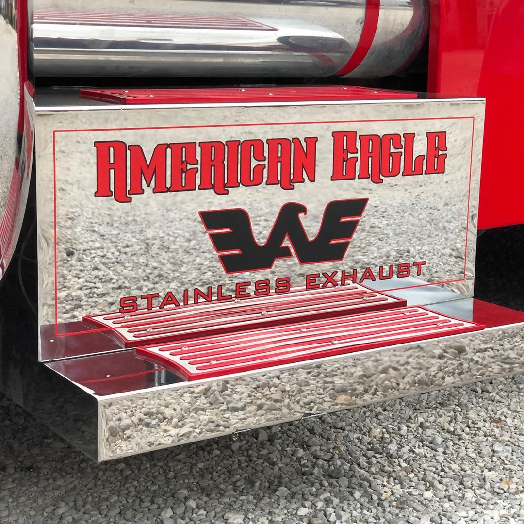 American Eagle Exhaust Stephenville Texas - Custom Stainless Steel Truck Exhaust Step Boxes & Step Plates